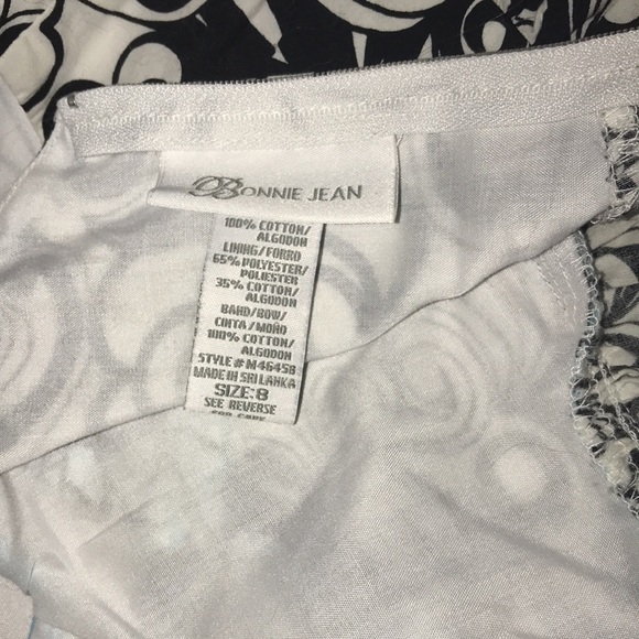 Bonnie Jean size 8 black with and blue dress 💕 - Picture 4 of 4